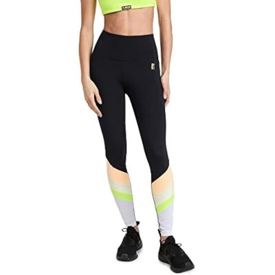 MSRP $110 P.E NATION Women's Freeman Leggings Black Size Medium